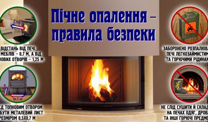  Пам’ятка щодо правил безпечної експлуатації пічного опалення