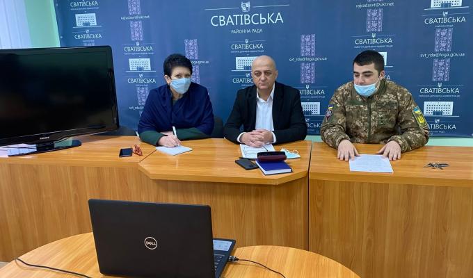 18 січня голова райдержадміністрації Олег Сліпець та голова районної ради Людмила Русанова провели нараду з головами територіальних громад району з питання організації в районі територіальної оборони 18 січня голова райдержадміністрації Олег Сліпець та голова районної ради Людмила Русанова провели нараду з головами територіальних громад району з питання організації в районі територіальної оборони