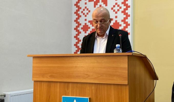 Олег Сліпець відзвітував про роботу райдержадміністрації у 2021 році Олег Сліпець відзвітував про роботу райдержадміністрації у 2021 році