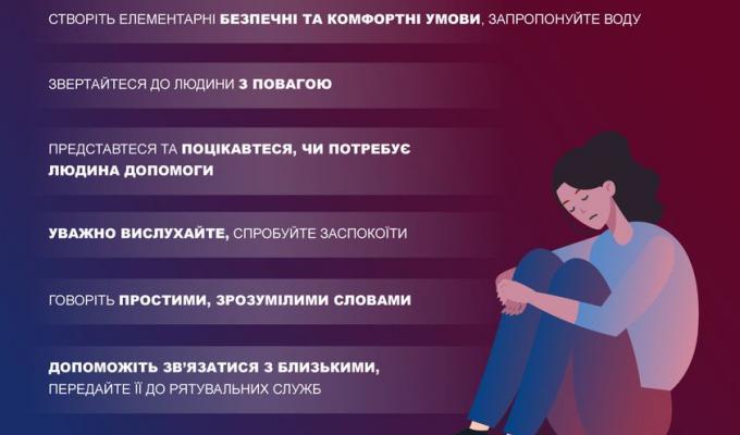 Навички надання першої психологічної допомоги особливо важливі під час війни, адже люди реагують по-різному на надзвичайні події Навички надання першої психологічної допомоги особливо важливі під час війни, адже люди реагують по-різному на надзвичайні події