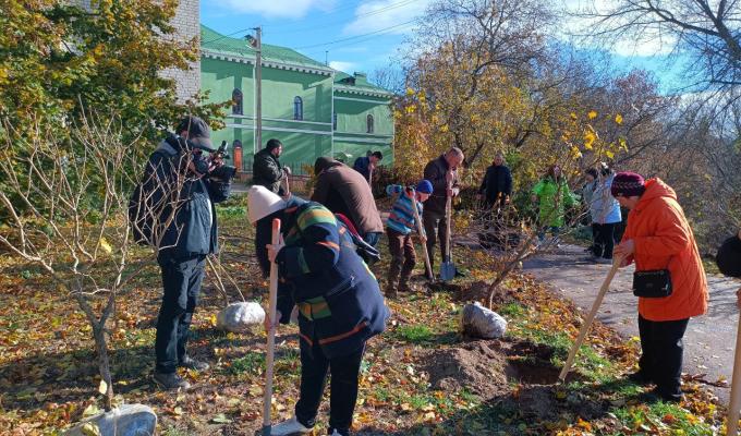 Вимушені переселенці взяли участь у висадженні бузкової алеї в Житомирі Вимушені переселенці взяли участь у висадженні бузкової алеї в Житомирі