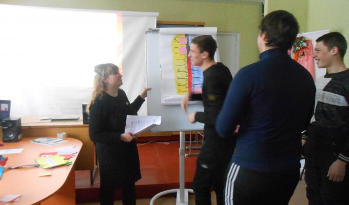 Тренінгове заняття з вихованцями Сватівського професійного аграрного ліцею державного професійно-технічного навчального закладу