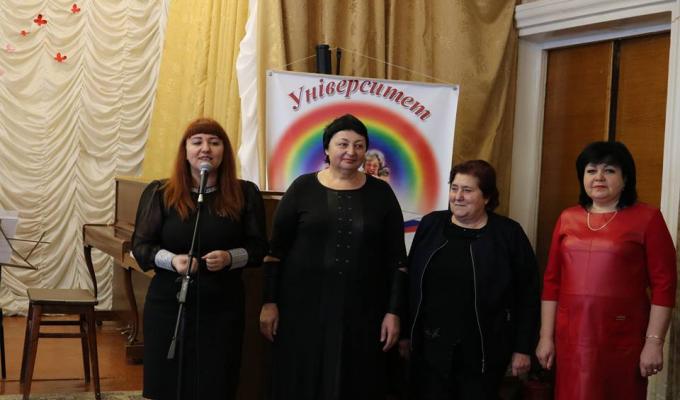 Ганна Лемешко привітала жінок «Університету третього віку» з Міжнародним жіночим святом 8 Березня Ганна Лемешко привітала жінок «Університету третього віку» з Міжнародним жіночим святом 8 Березня