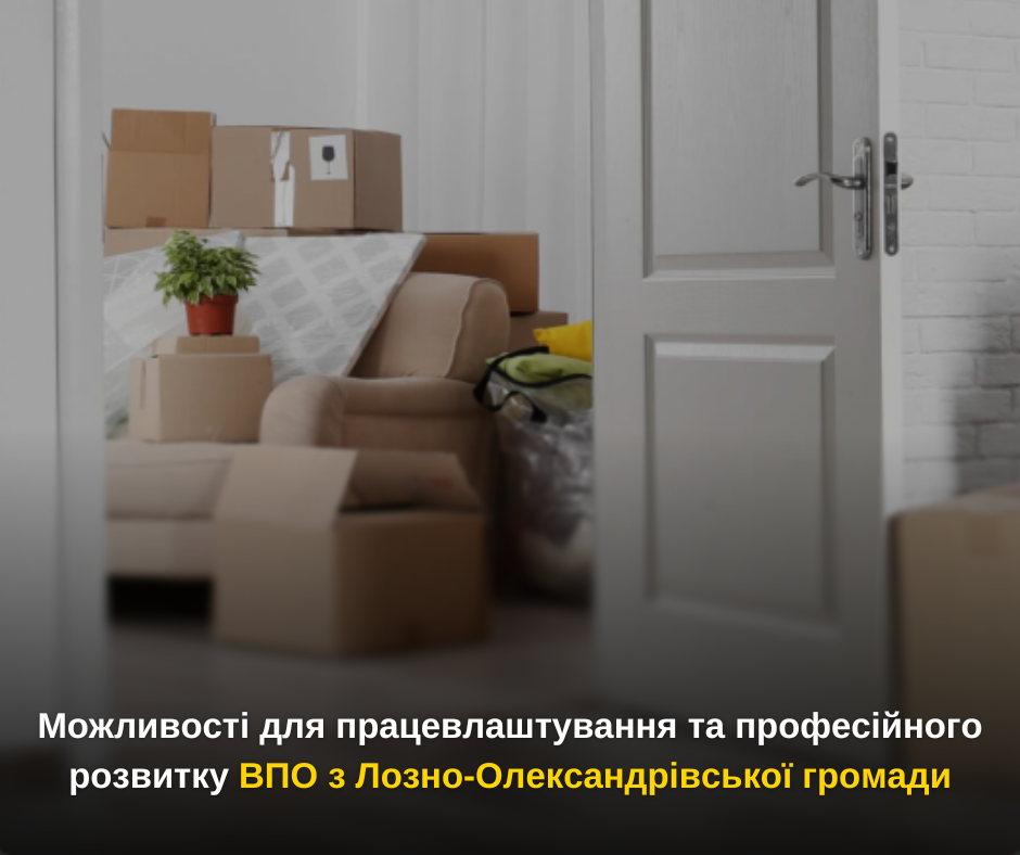 Можливості для працевлаштування та професійного розвитку ВПО з Лозно-Олександрівської громади