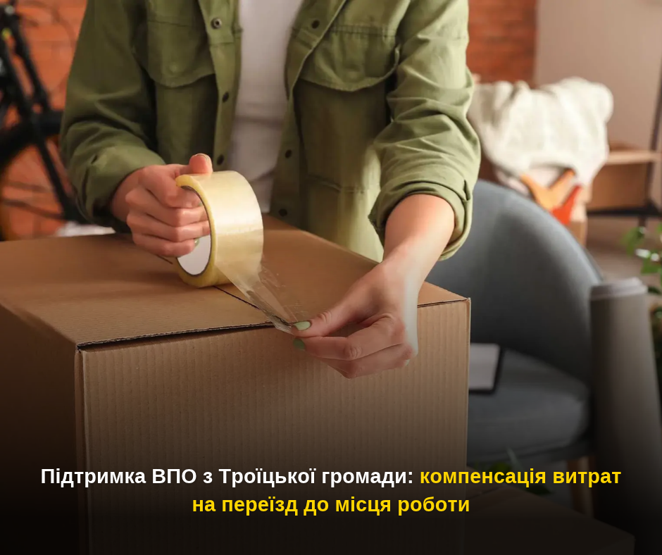 Підтримка ВПО з Троїцької громади: компенсація витрат на переїзд до місця роботи