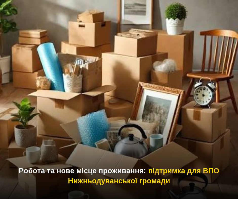 Робота та нове місце проживання: підтримка для ВПО Нижньодуванської громади