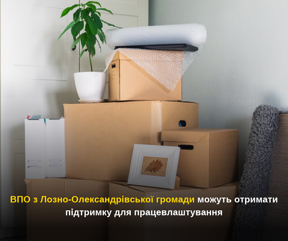 ВПО з Лозно-Олександрівської громади можуть отримати підтримку для працевлаштування