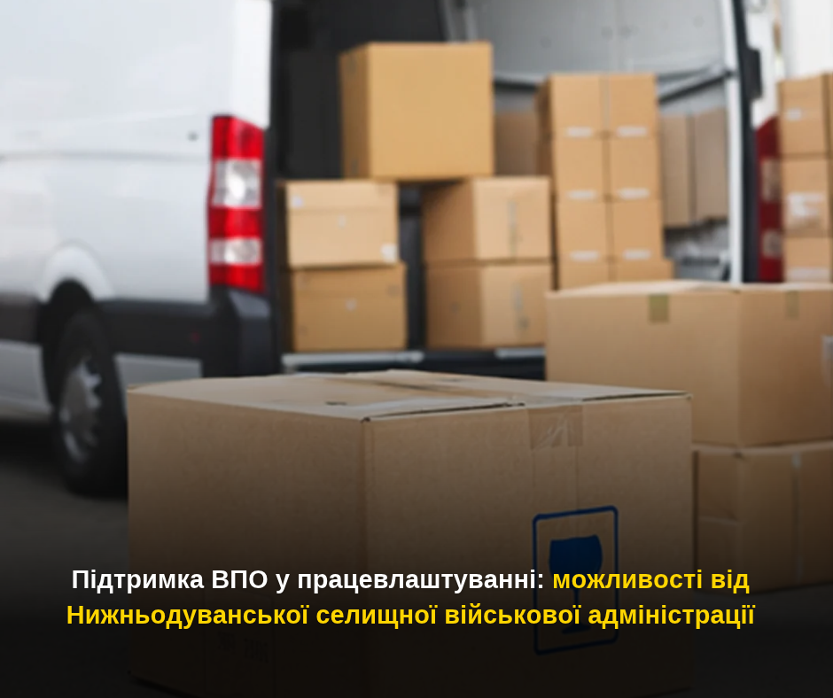 Підтримка ВПО у працевлаштуванні: можливості від Нижньодуванської селищної військової адміністрації
