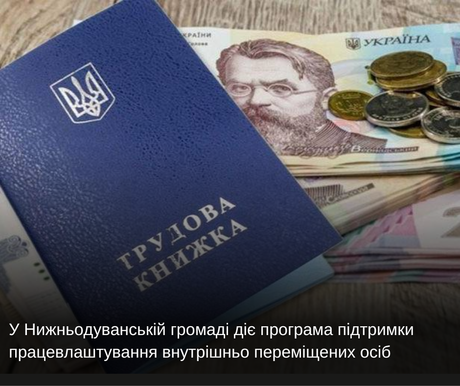У Нижньодуванській громаді діє програма підтримки працевлаштування внутрішньо переміщених осіб