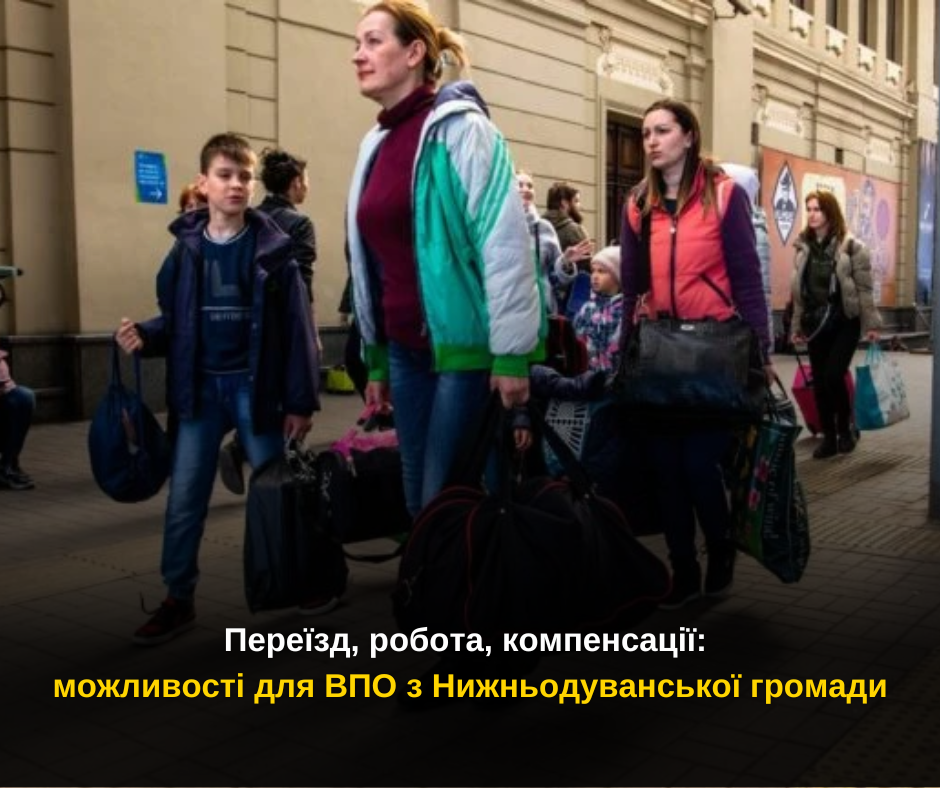 Переїзд, робота, компенсації: можливості для ВПО з Нижньодуванської громади