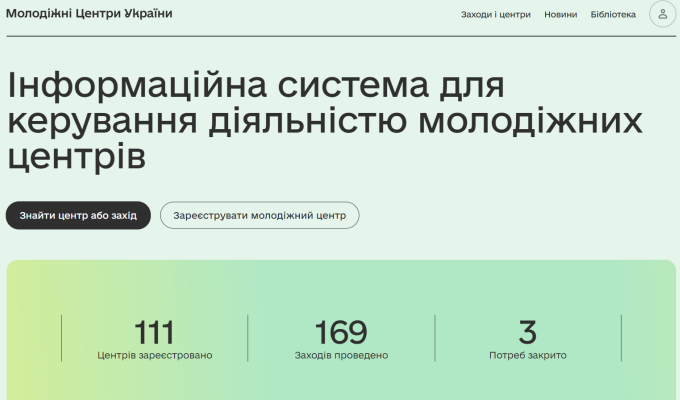 Міністерство молоді та спорту України спільно з державною установою «Всеукраїнський молодіжний центр» проводить роботу з наповнення інформаційної бази даних про молодіжні центри та молодіжні простори «Інформаційна система для керування діяльністю молодіжн Міністерство молоді та спорту України спільно з державною установою «Всеукраїнський молодіжний центр» проводить роботу з наповнення інформаційної бази даних про молодіжні центри та молодіжні простори «Інформаційна система для керування діяльністю молодіжн