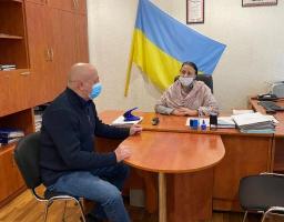 Голова райдержадміністрації Олег Сліпець відвідав сервісний центр Пенсійного фонду України, що функціонує у Сватовому 