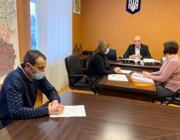 Голова райдержадміністрації Олег Сліпець провів робочу нараду з окремих питань діяльності управління соціального захисту населення райдержадміністрації 