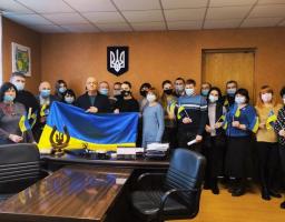 Колектив Сватівської райдержадміністрації долучився до заходів з нагоди Дня єднання