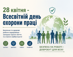 28 квітня — День охорони праці: безпека та здоров’я понад усе