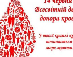 14 червня у всьому світі відзначають День донора крові