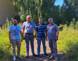 Спільні зусилля задля допомоги ВПО: Начальники Нижньодуванської та Білокуракінської селищних військових адміністрацій Сергій КОРОЩЕНКО та Віталій АНТОНЕНКО зустрілись з головою Ташанської територіальної громади Бориспільського району Київської області