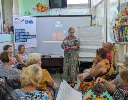 Говорили про підтримку ментального здоров’я – в гуманітарному хабі Сватівської МВА в Броварах відбулась інформаційна година з циклу лекційних занять