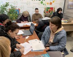 Розпочато видачу продуктових наборів в Нижньодуванському гуманітарному хабі в м.Київ