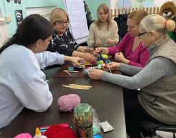 Відбулась третя зустріч циклу занять для ВПО «Психологічне розвантаження під час війни» від фахівчинь з психології БФ «Карітас».