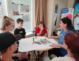У Сватівському хабі відбувся захід «Інтерактивні уроки: альтернатива насильству» для дітей ВПО