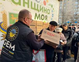 Продуктові набори для ВПО: результат співпраці районної влади та благодійників