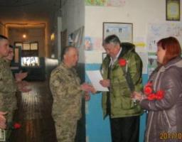 Привітання військовослужбовців з 15 - ю  річницею  Військової служби правопорядку Збройних Сил України.