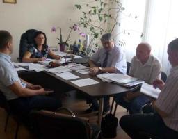 Зустріч  голови райдержадміністрації Мухтарова Д.Х.  з начальником Управління капітального будівництва облдержадміністрації