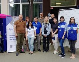 Олег Сліпець перевірив роботу гуманітарного хабу для луганських ВПО у м. Київ