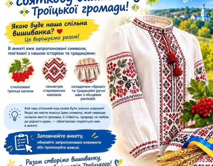 Святкова вишиванка Троїцької громади: творимо спільний символ разом