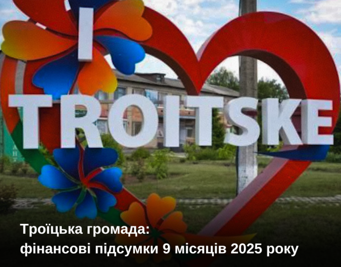 Троїцька громада: фінансові підсумки 9 місяців 2025 року